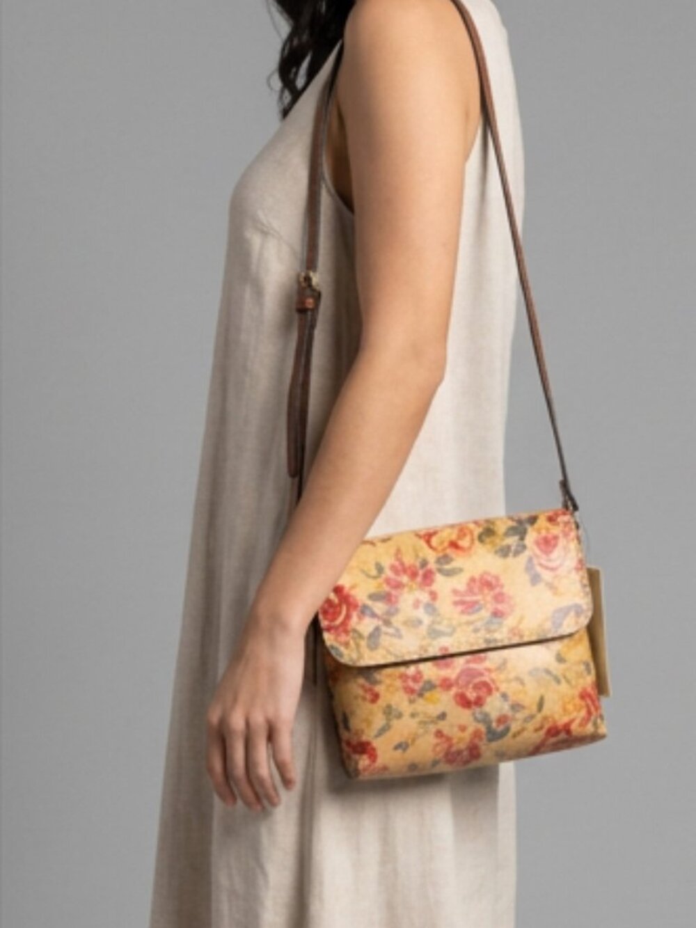 NWT Patricia Nash Balluri Crossbody Bag Aegean Blooms Leather Floral Dust Bag